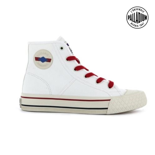 Pánské Tenisky Palladium Palla Louvel High Tops Bílé | CZ CDU-82J